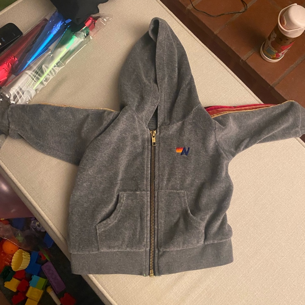 Aviator nation kids zip up hoodie